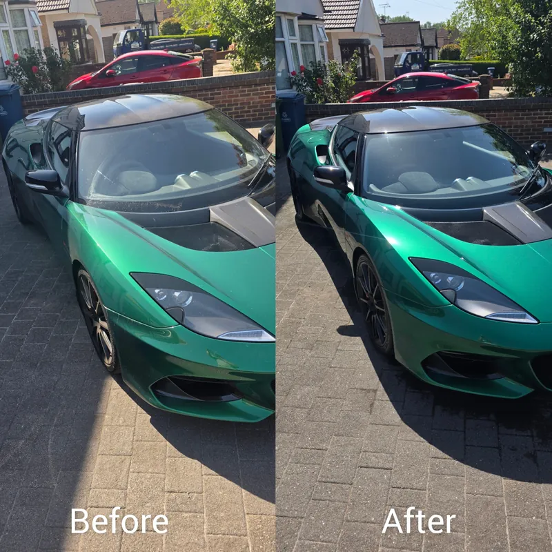 Before and after car detailing results, mobile detailing Wembley
