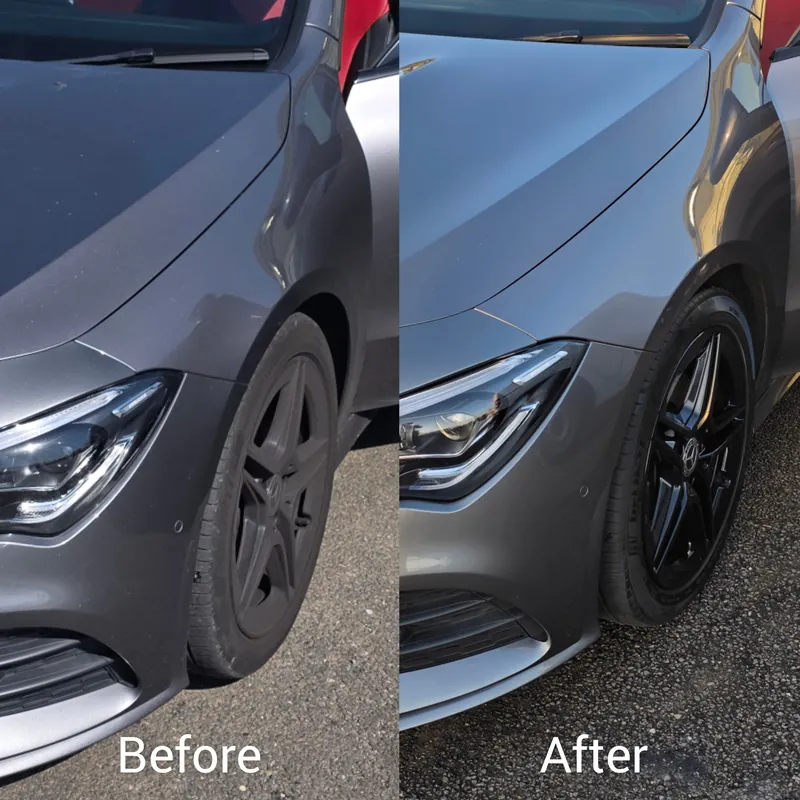 Ceramic coating and Paint correction preparation on a car in Wembley, NW London