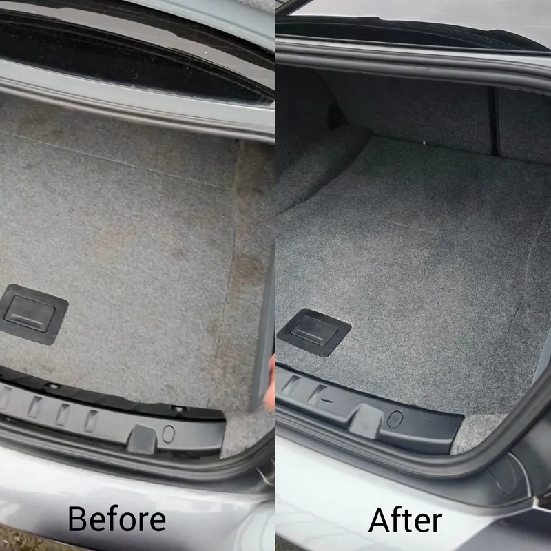Professional car valeting before and after results NW London
