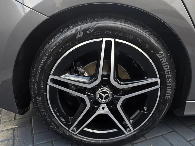 Clean AMG alloy wheel after car detailing in Wembley