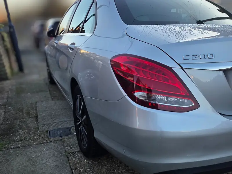 Mercedes C200 after car detailing in NW London