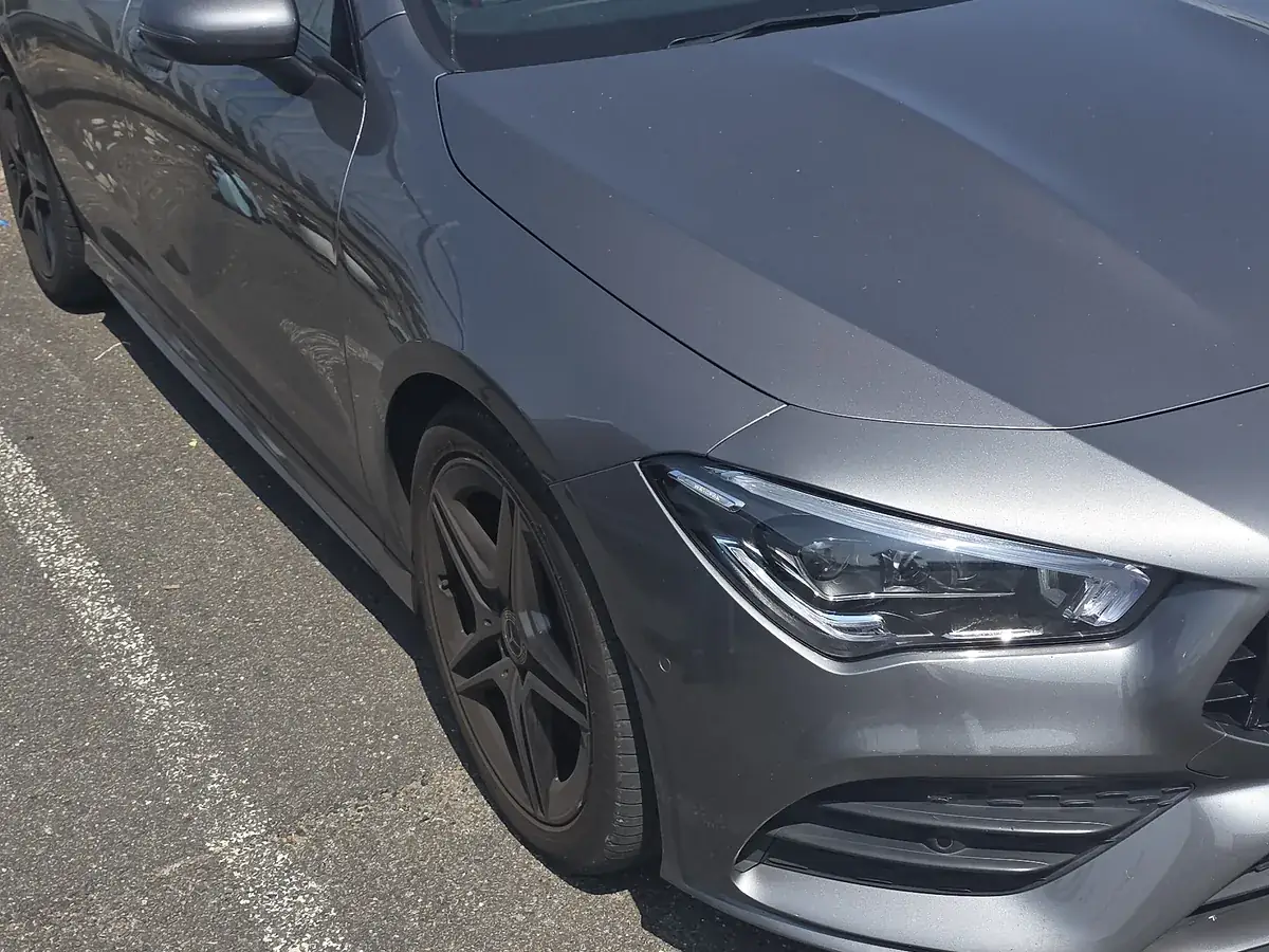 Car detailing Harrow — a freshly detailed Mercedes on a Harrow driveway