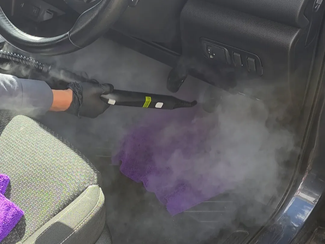 Car detailing Hendon — interior steam cleaned during a deep clean